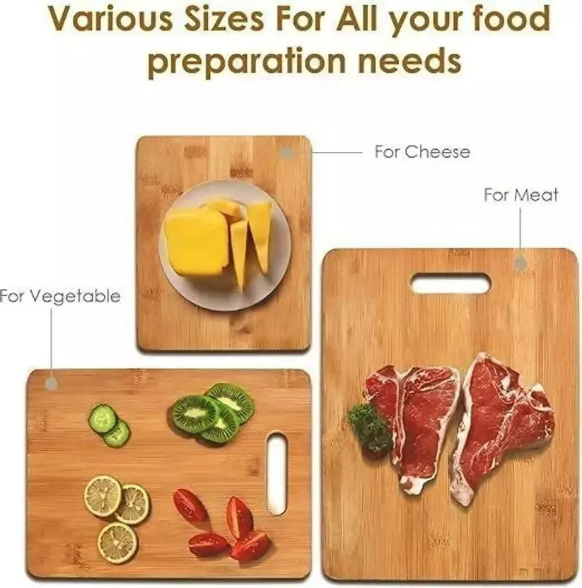 Natural Acacia Wood Chopping Cutting Board Kitchen Serving Board JPS PRODUCTS (ACHSA)