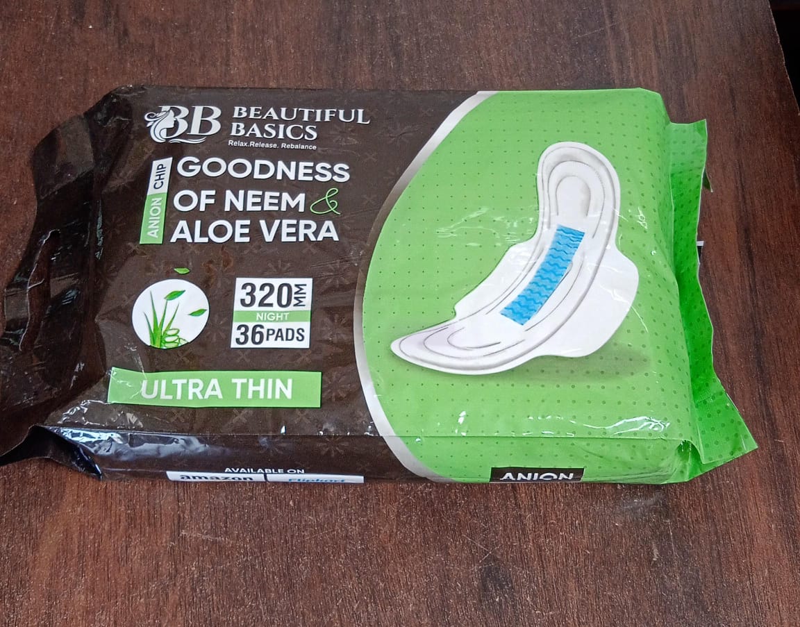 Sanitary Pads with Neem & Aloe Vera – Ultra Thin, 320mm, 36 Pads