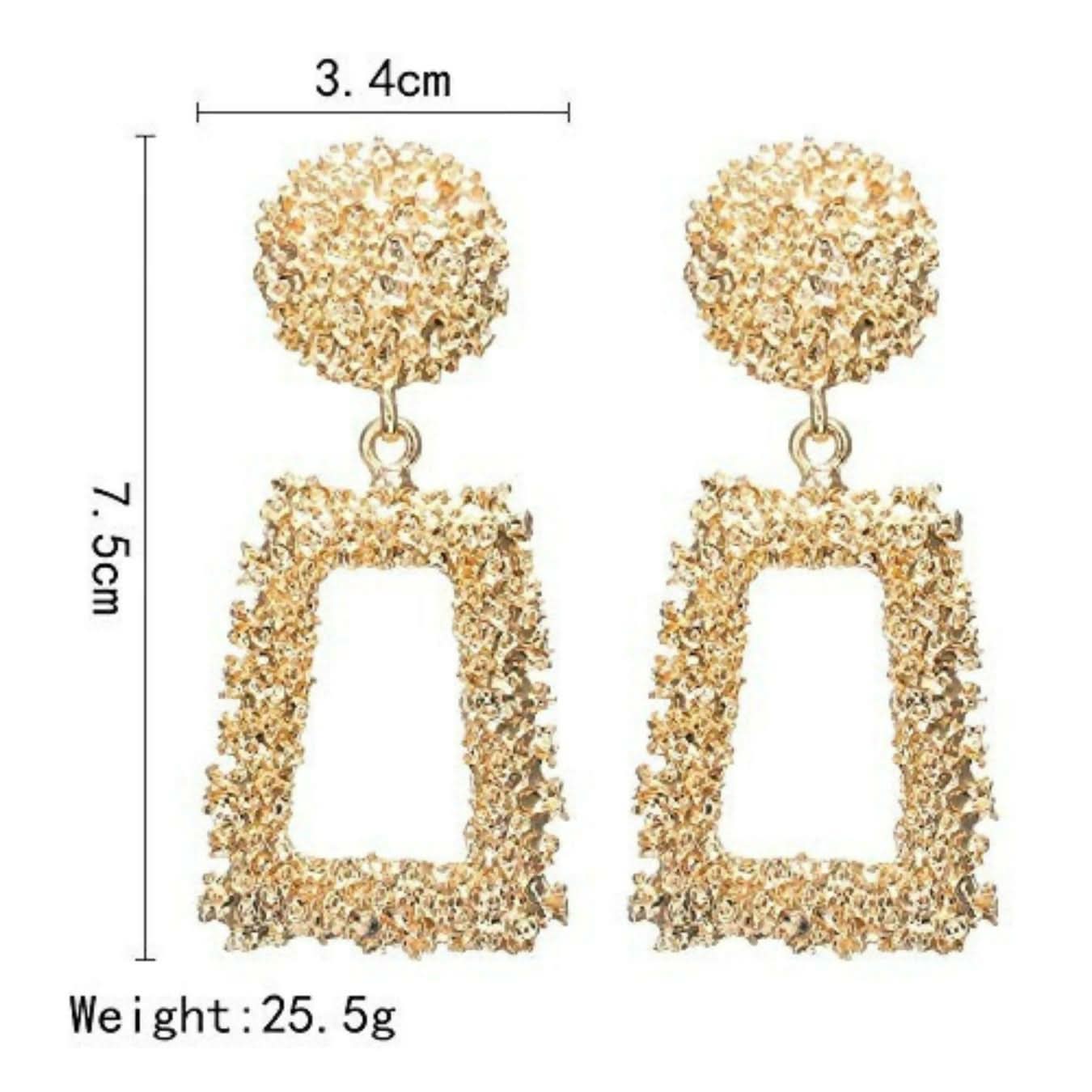 Silver & Gold Geometric Earrings Combo – Set of 2 | Stylish Lightweight Earrings for Women & Girls pinapes