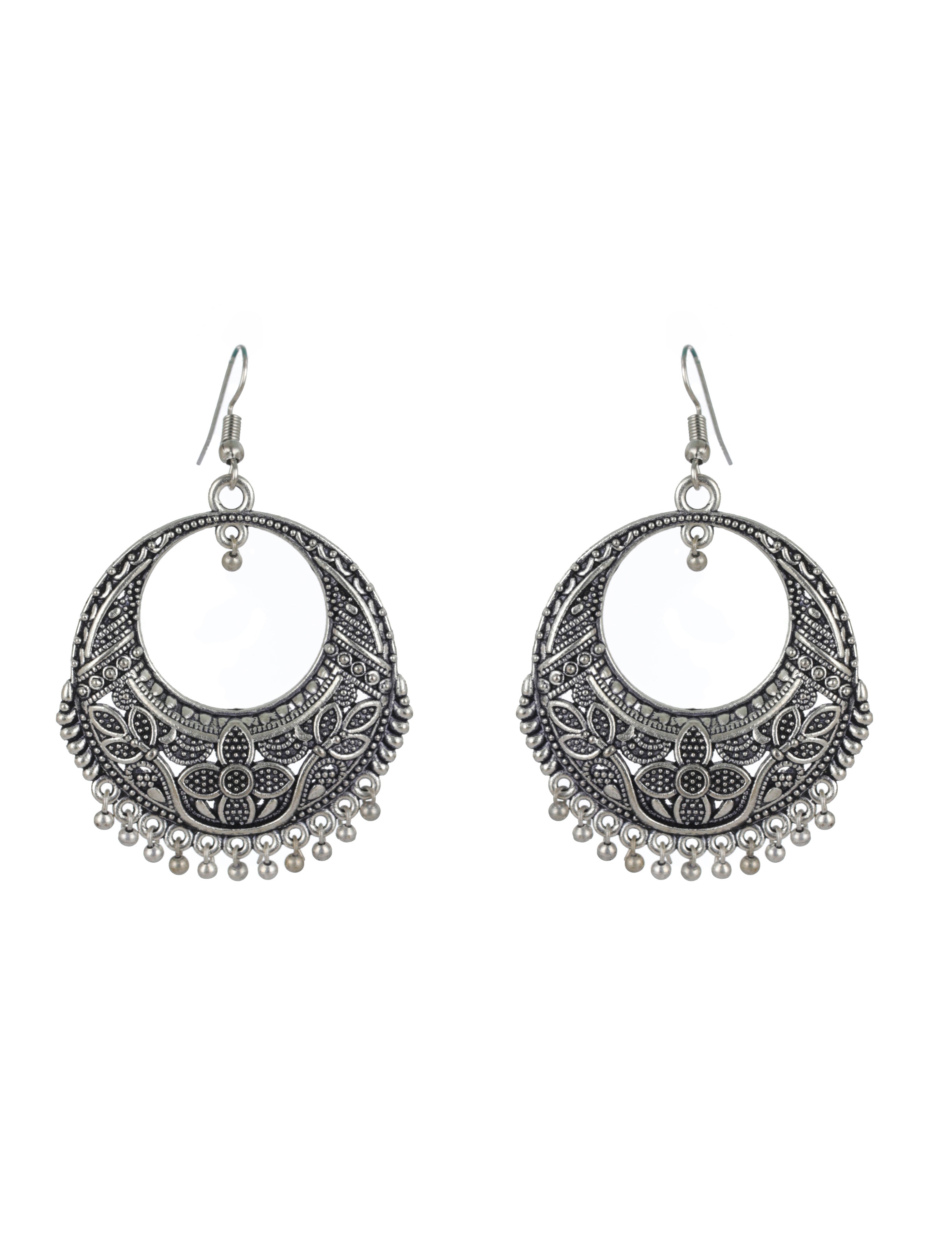 Silver-Toned & German Silver-Plated & Oxidised Jewellery Set