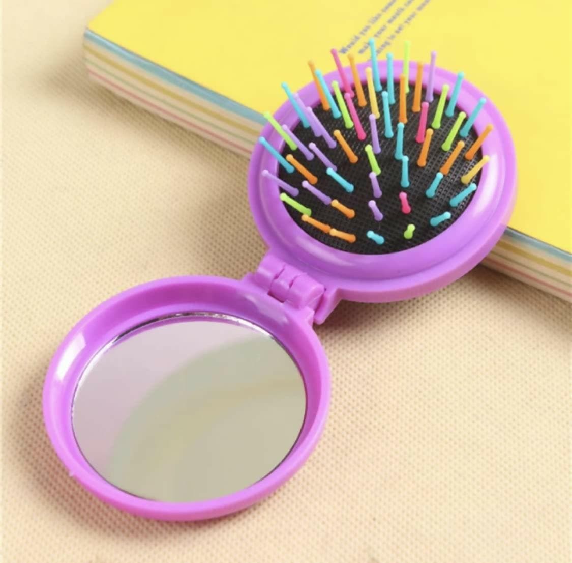 Unicorn Doll Mermaid Hairbrush With Mirror - HalfPe