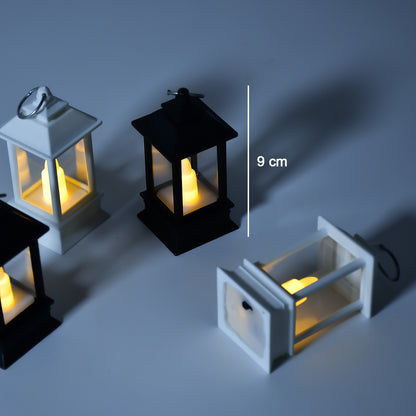 Classic Style Lantern With Artificial Rustic Battery-operated Flameless Candle Light For Home Decoration - Good For Indoor  Outdoor Use (Pack Of 24)