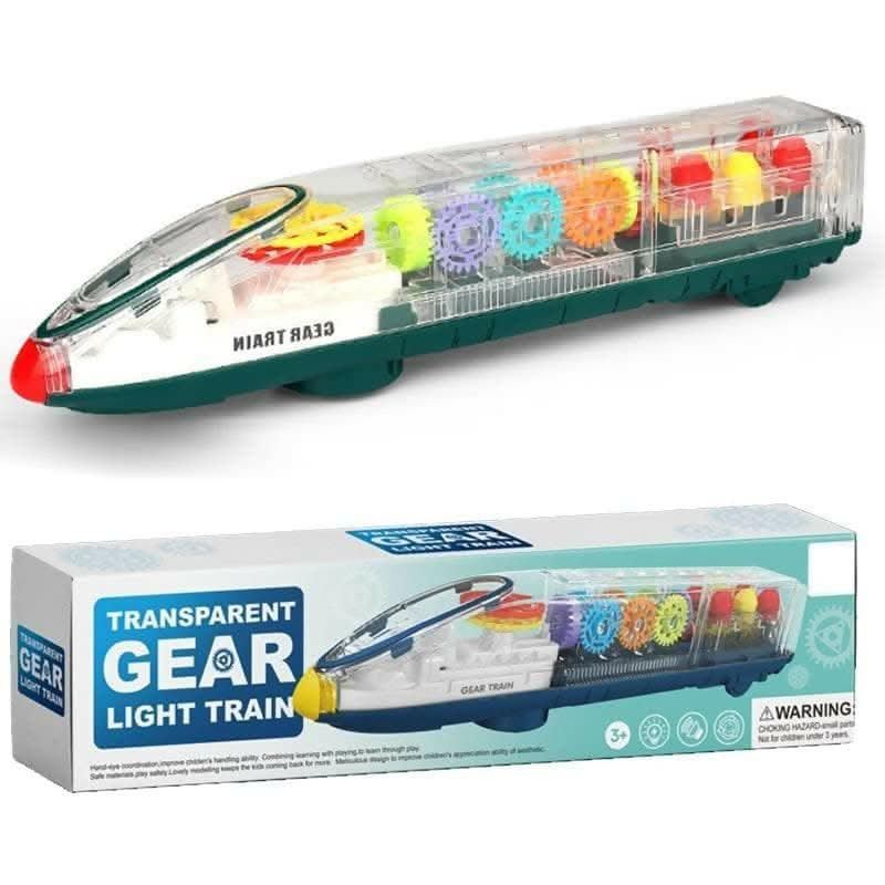 360 Degree Rotation Transparent 3D Train Toys for Kids - HalfPe