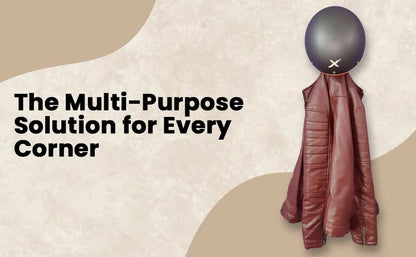 Heavy-Duty Multi-Purpose Door Helmet Holder, Metal Hook for Helmet, Laptop Bag, Jacket & Keys (Gold Finish) WiNNY