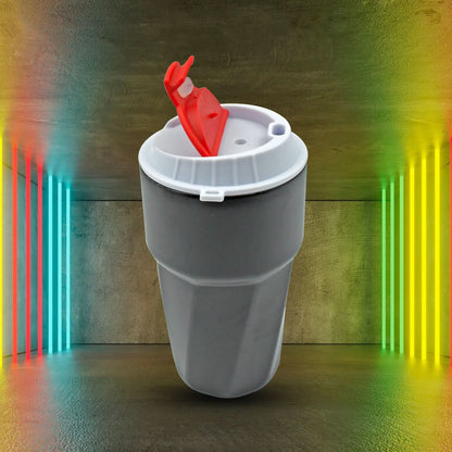 Reusable Coffee Mug – Stainless Steel Travel Cup with Lid (1 Pc)