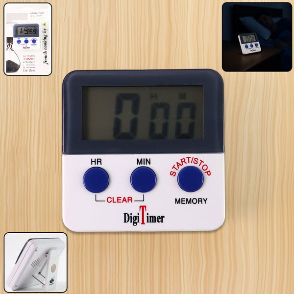 Digital Kitchen Timer With Alarm  Stop Watch Timer For Kitchen  Kitchen Timer With Magnetic Stand Timer Clock For Study