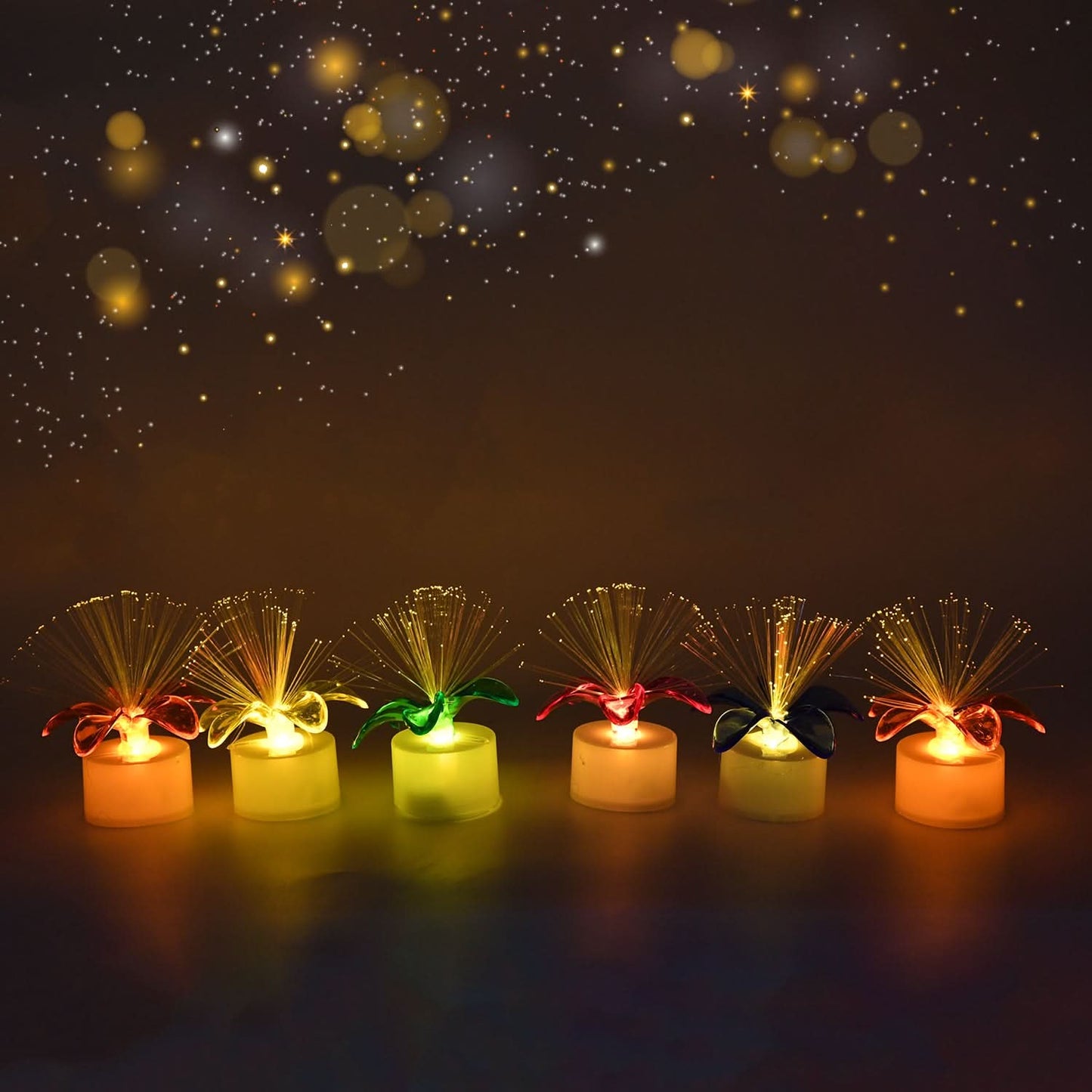 Fiber Optic LED Light Up Centerpieces  (Pack of 12)