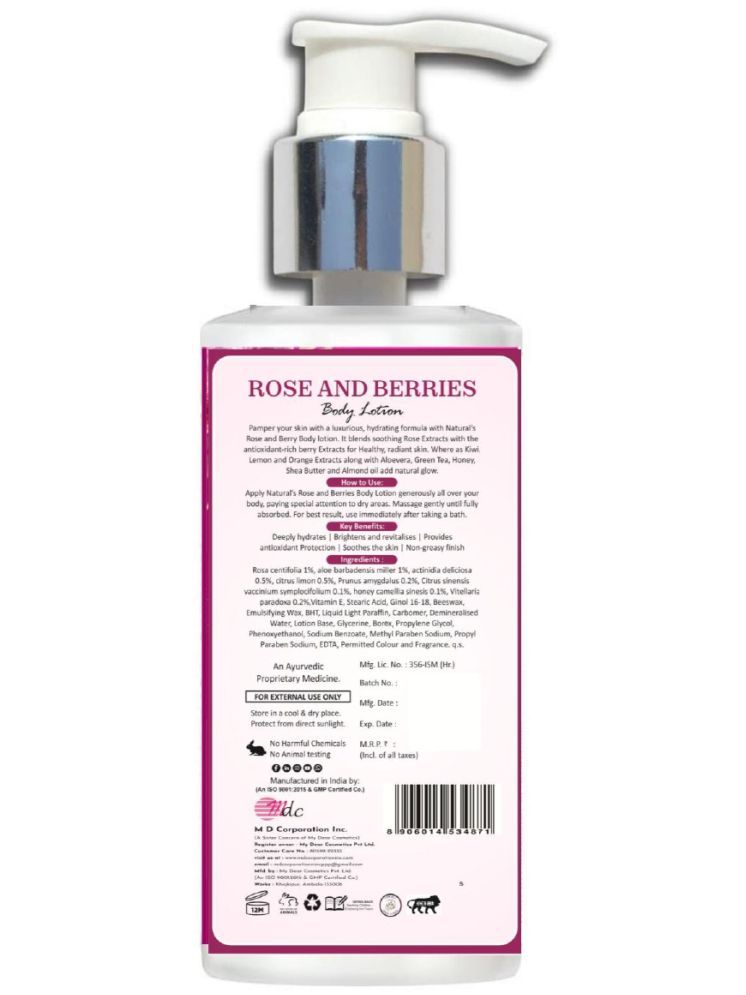 Natural's Care For Beauty - Nurishing Rose & Berries Body Lotion (250ml)