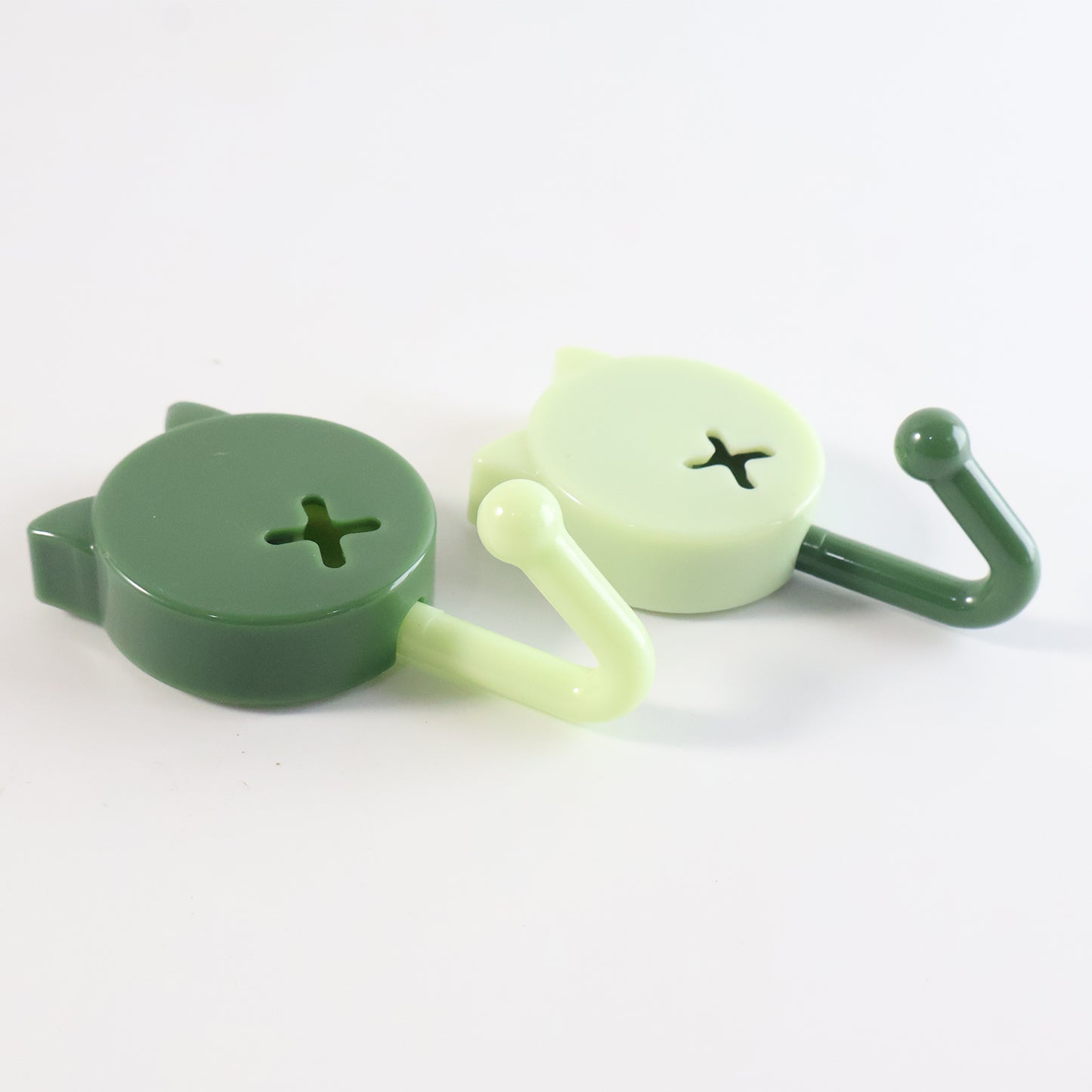 Self Adhesive Round Wall Hooks (10 Pc)