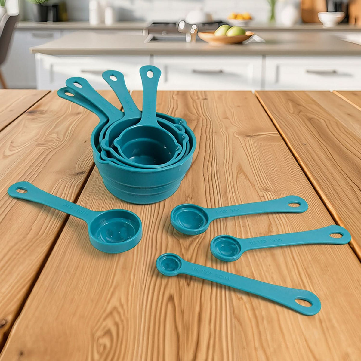 Apex 8-Piece Stainless Steel Measuring Spoons Set – Precise & Durable Kitchen Tools HP DD