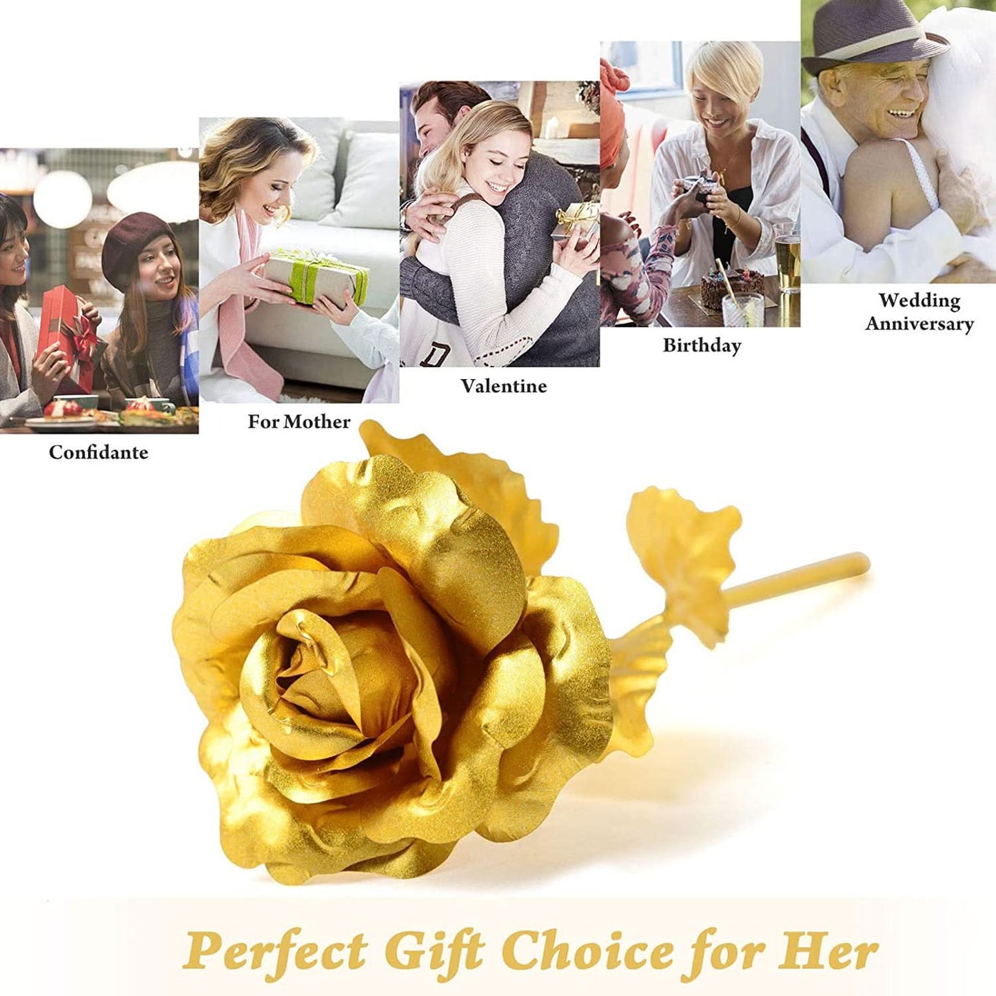 Gold Plated Artificial Rose – Luxury Gift with Premium Box