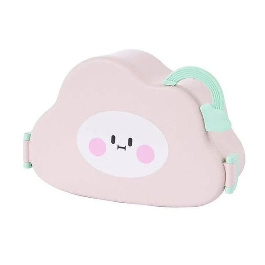 Lovely Cloud Shape Lunch Box For All (Pink) - HalfPe