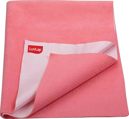 Luvlap Instadry Extra Absorbent Dry Sheet/Bed Protector - Salmon Rose 0m+ Medium 70X100CM