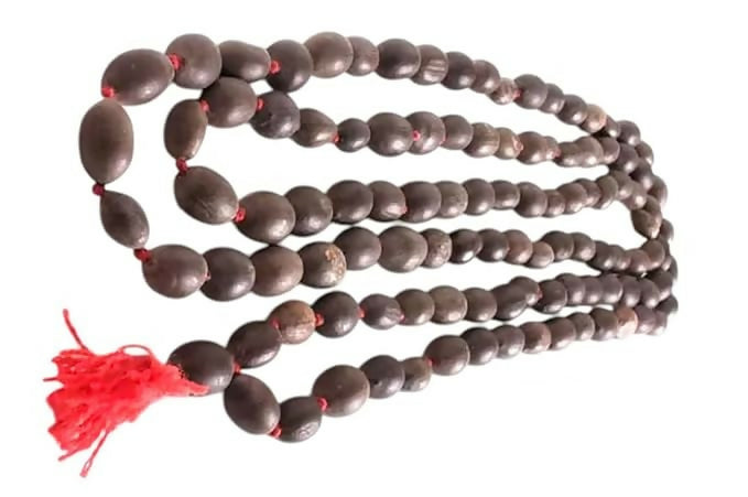 Kamal Gatta Mala – Natural Lotus Seed Beads Necklace for Spiritual Prayer & Meditation
