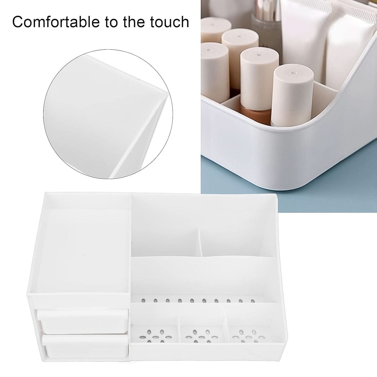 Large Capacity Desktop Cosmetic Storage Box (1 Pc  Mix Color)