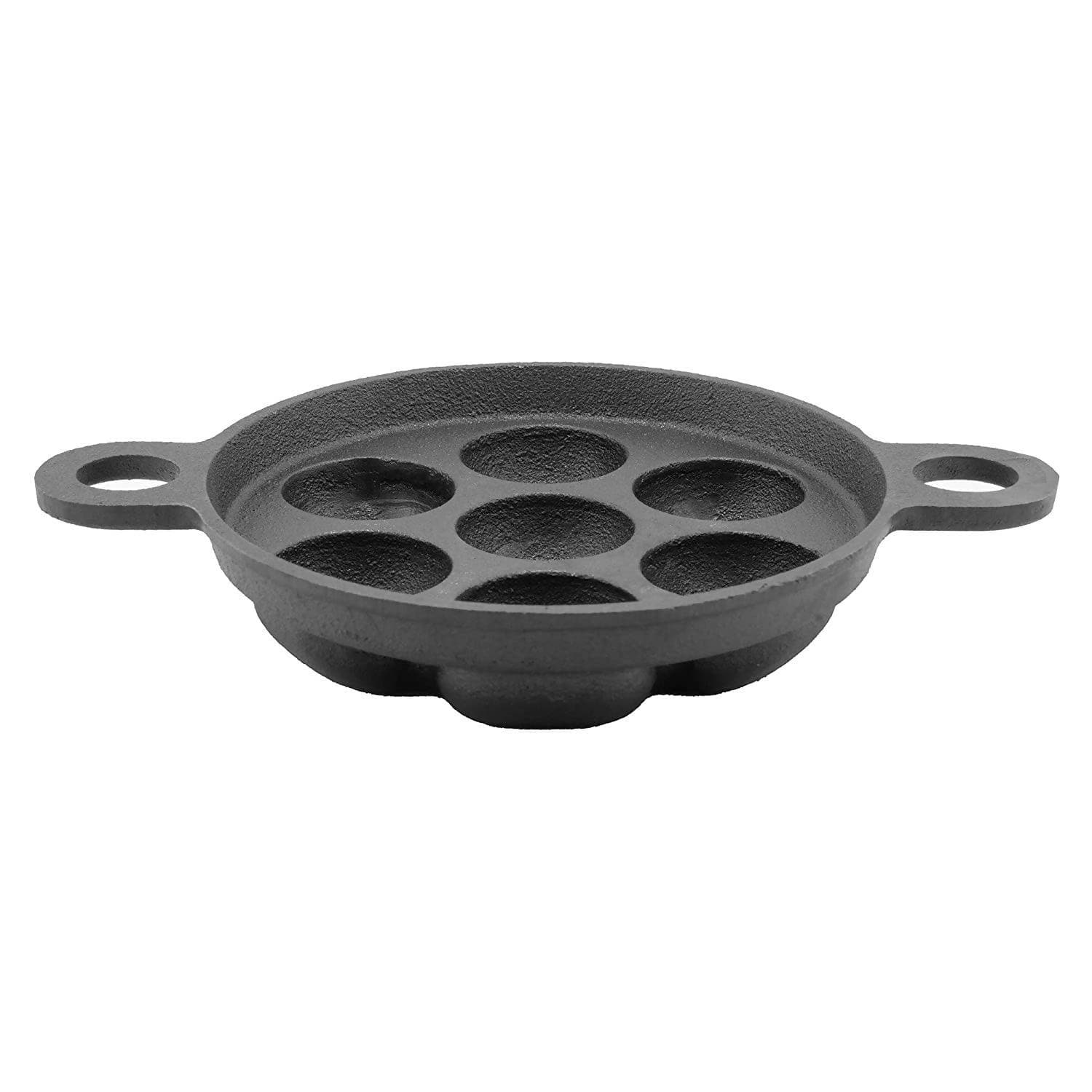 Paniyaram Pan Paddu Tawa Cast Iron (7 Pits) - HalfPe