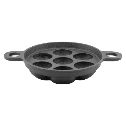 Paniyaram Pan Paddu Tawa Cast Iron (7 Pits) - HalfPe