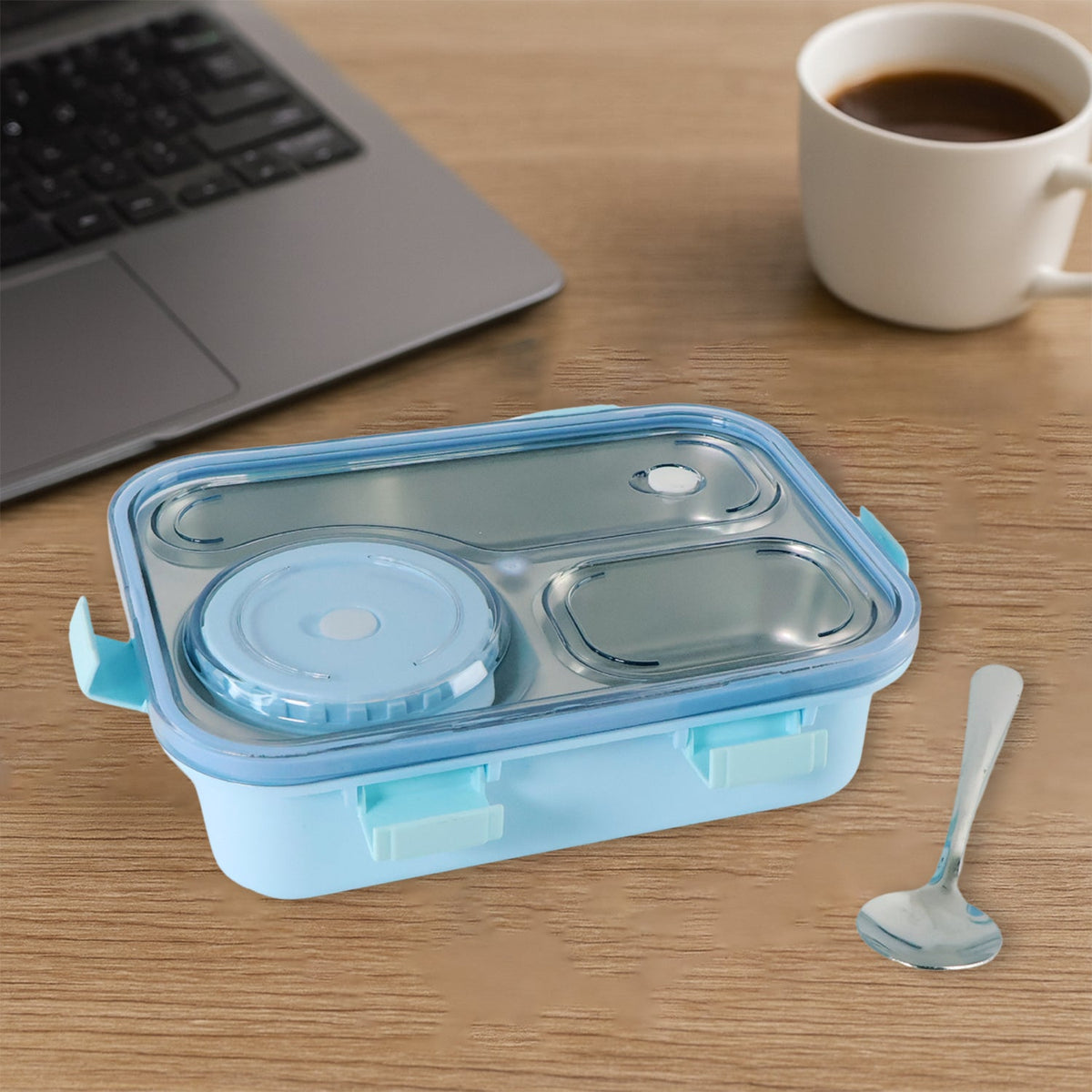 Premium Stainless Steel Compartment Lunch Box 1 Set HP DD
