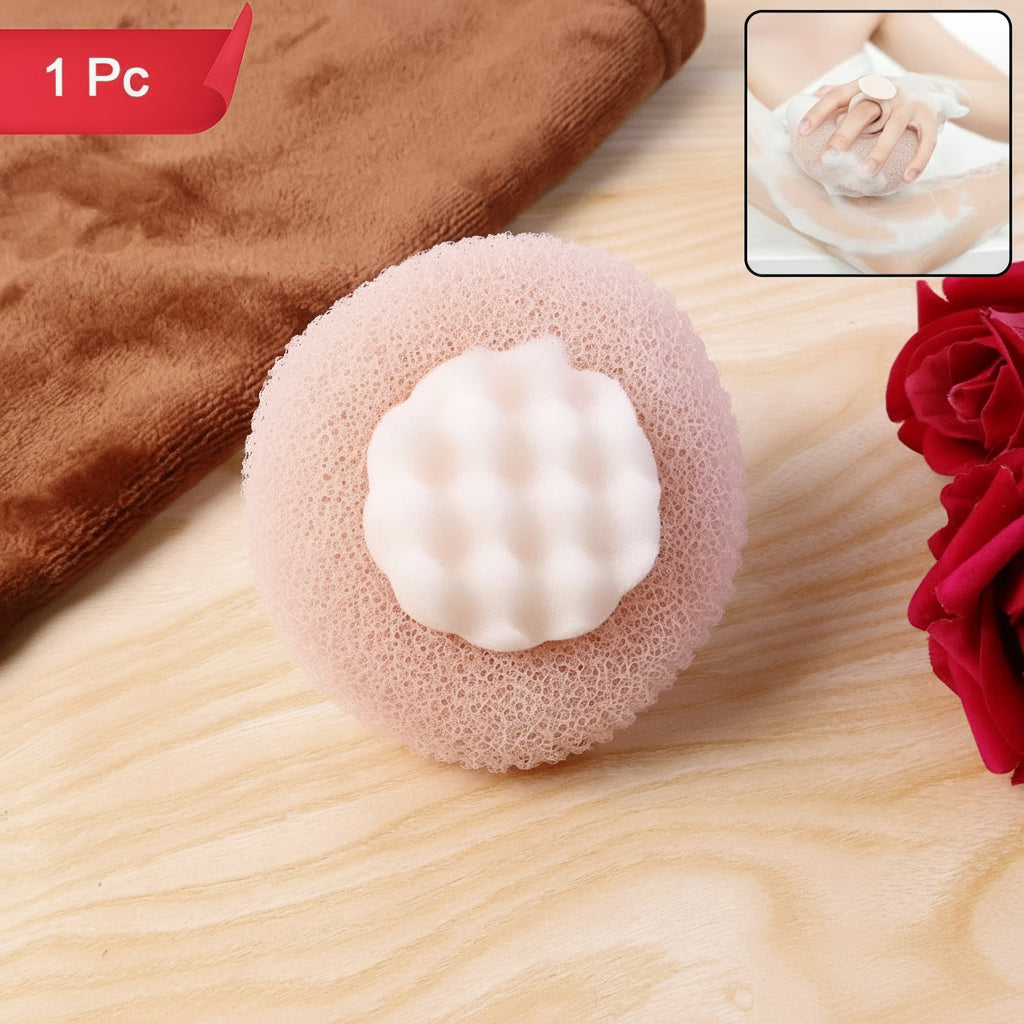 Premium Soft Exfoliating Round Bath Scrubber (1 Pc)