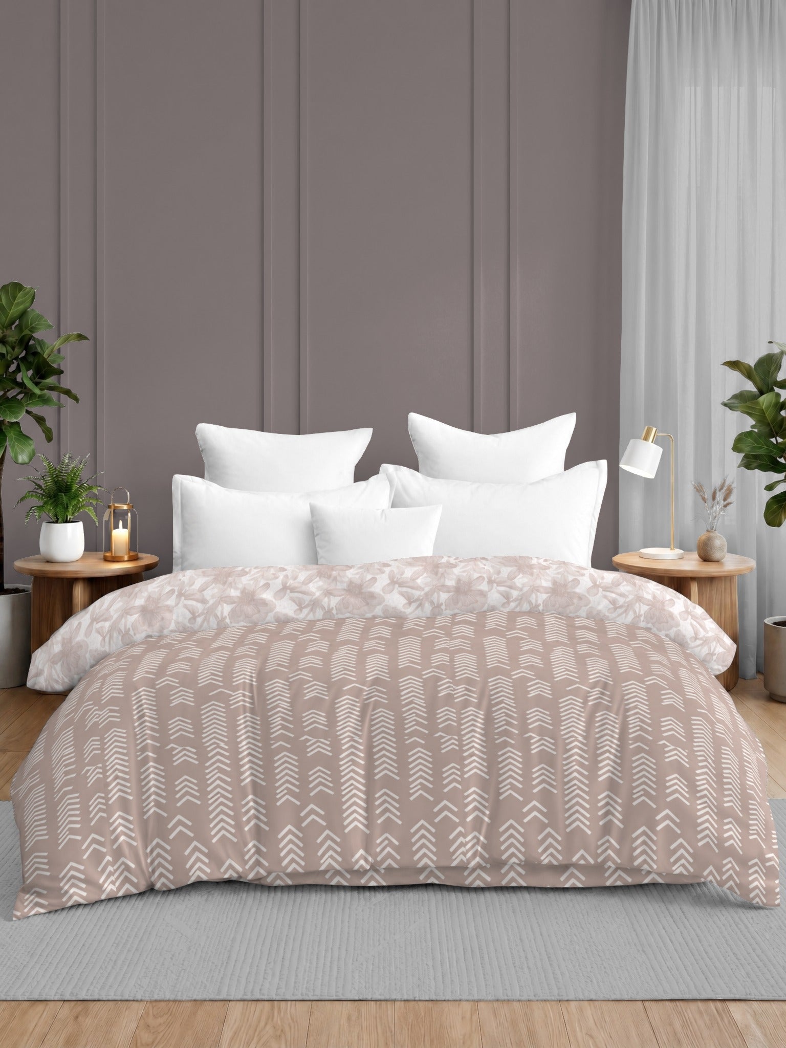 Quirky Home Oxford Collection 2 Kg King Bed Reversible Comforter | AC Blanket