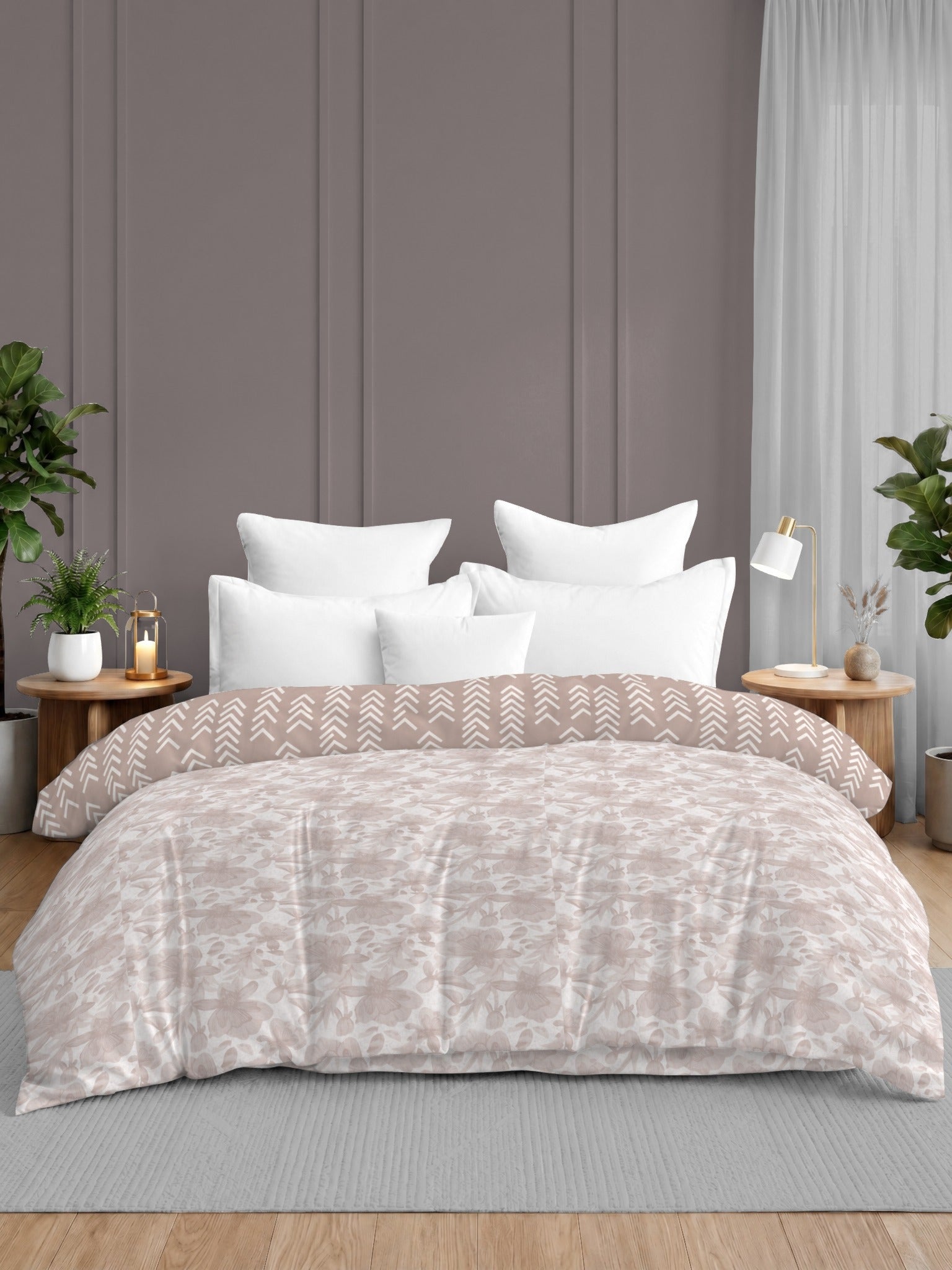 Quirky Home Oxford Collection 2 Kg King Bed Reversible Comforter | AC Blanket
