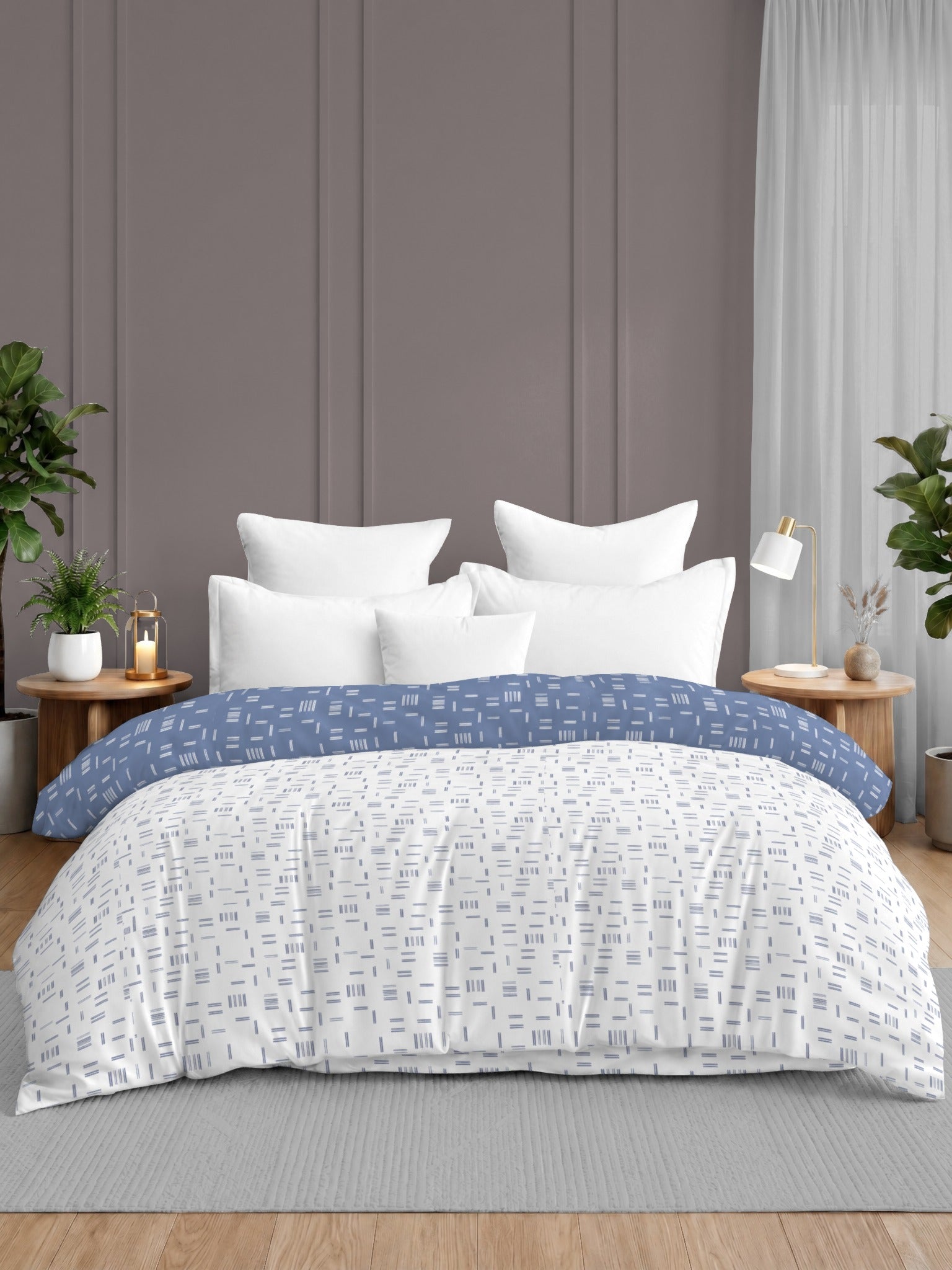 Quirky Home Oxford Collection 2 Kg King Bed Reversible Comforter | AC Blanket