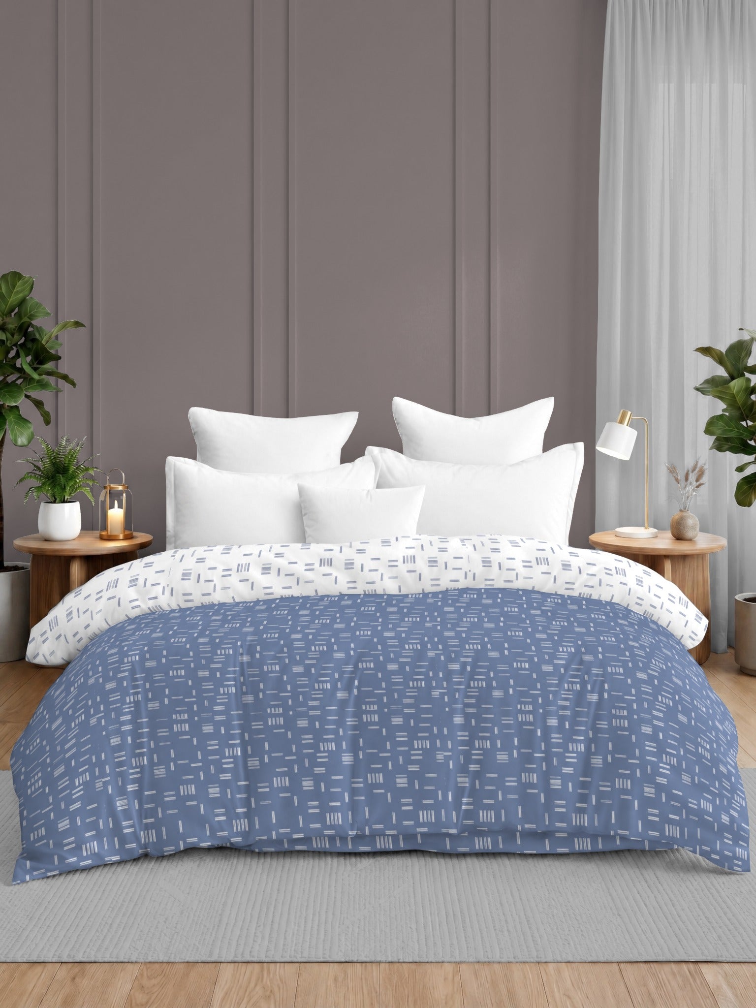 Quirky Home Oxford Collection 2 Kg King Bed Reversible Comforter | AC Blanket