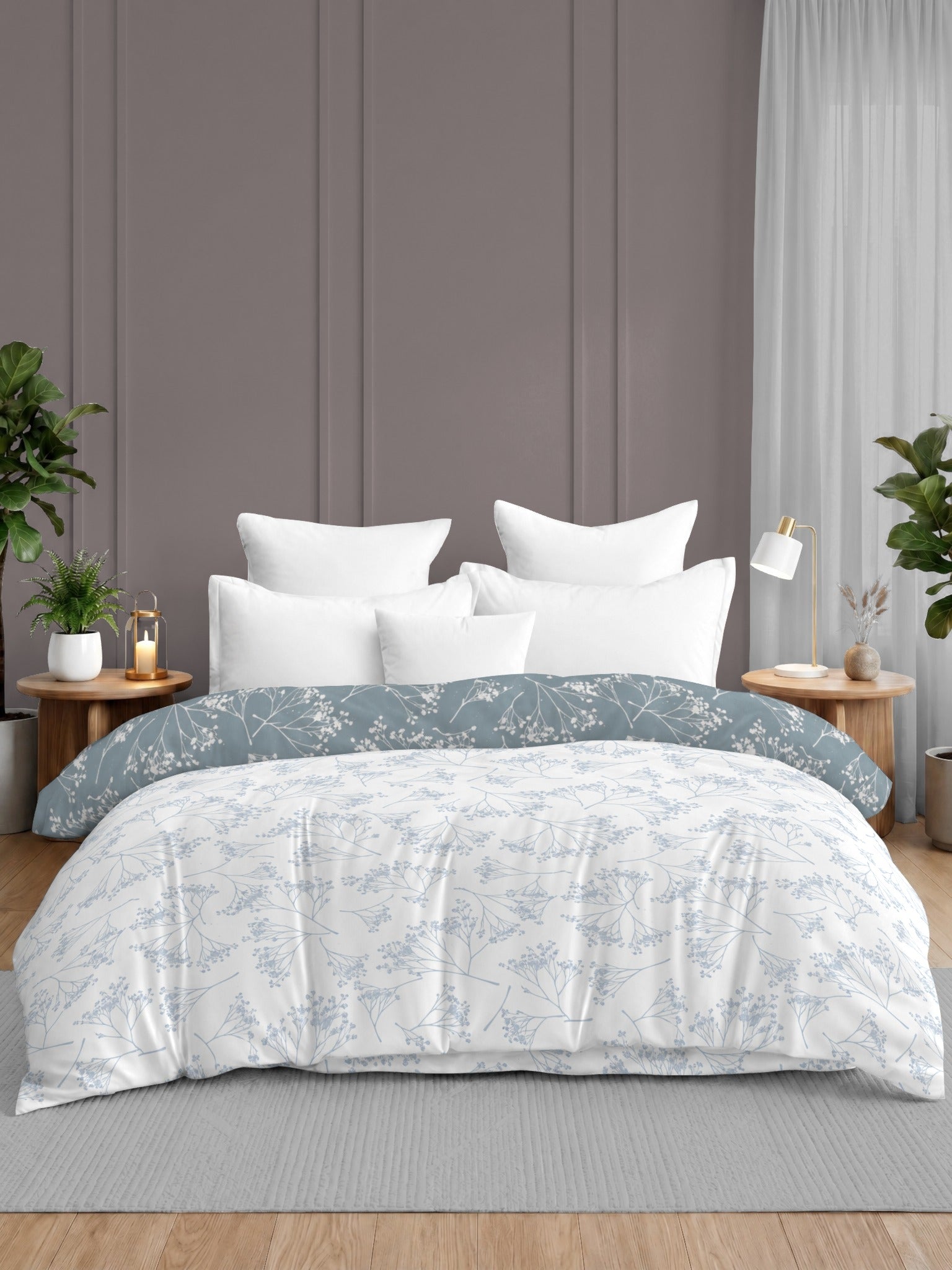 Quirky Home Oxford Collection 2 Kg King Bed Reversible Comforter | AC Blanket