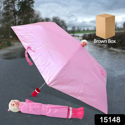 Cartoon Foldable Sun Umbrella for Kids – UV Protection & Travel Friendly