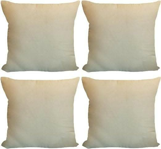 Lushomes cushion cover / sofa pillow cover (Set of 10, Cream, 12x12 Inches) - HalfPe