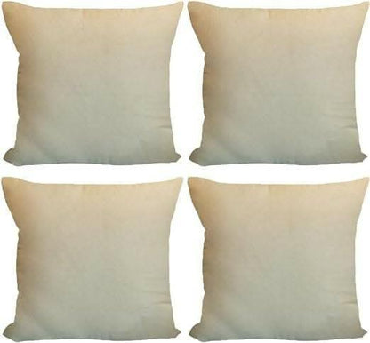 Lushomes cushion cover / sofa pillow cover (Set of 10, Cream, 12x12 Inches) - HalfPe