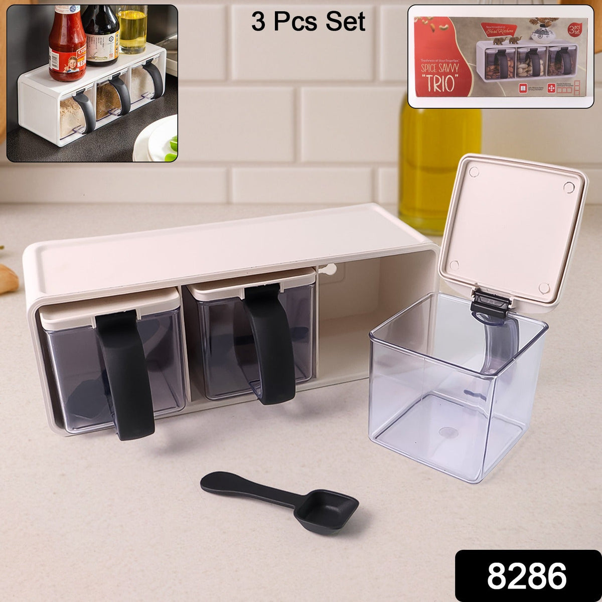 Grinss Modular Spice Storage Box Set (3 Pc) HP DD