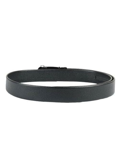 ZEVORA Men's Casual,Formal Leather Auto Lock Buckle Belt (Black) - HalfPe