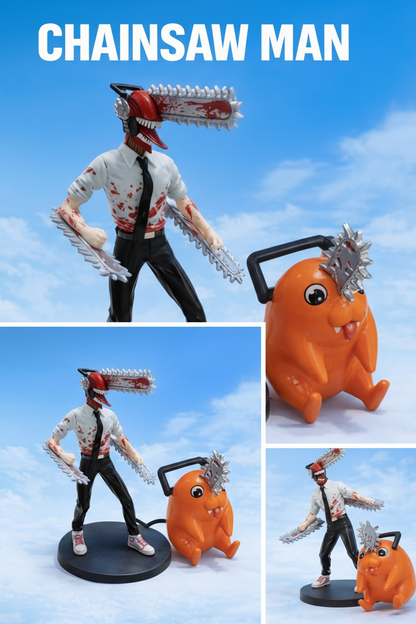 Chainsaw Man Action Figure Set with Pochita - Anime Collectible Toys for Kids SAHANA GIFTS & STATIONARY