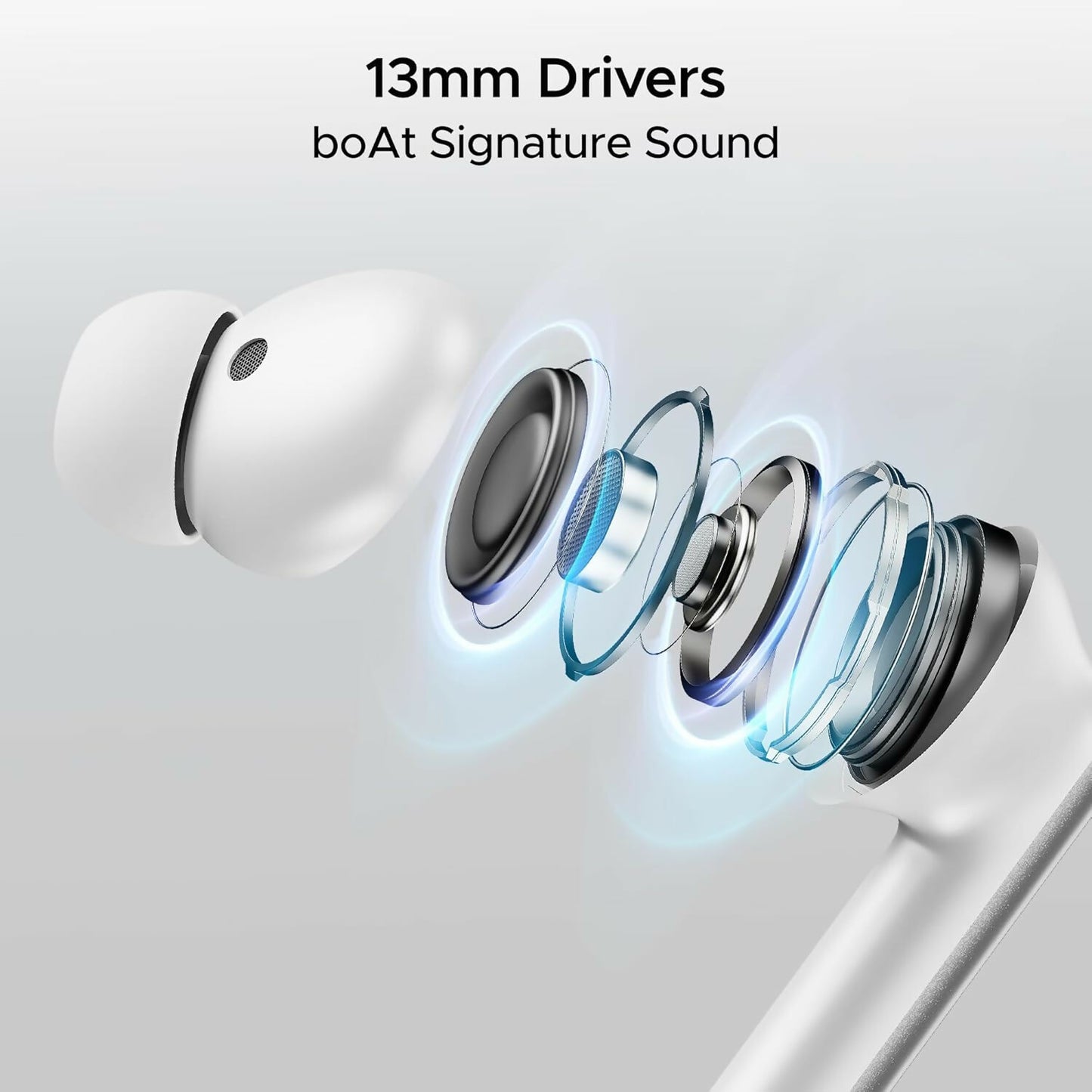 boAt Airdopes 111v2, Leather Finish ,Stream Ad Free Music via App Support, Bluetooth TWS in Ear Earbuds Wireless Earphones with mic (Multi color)