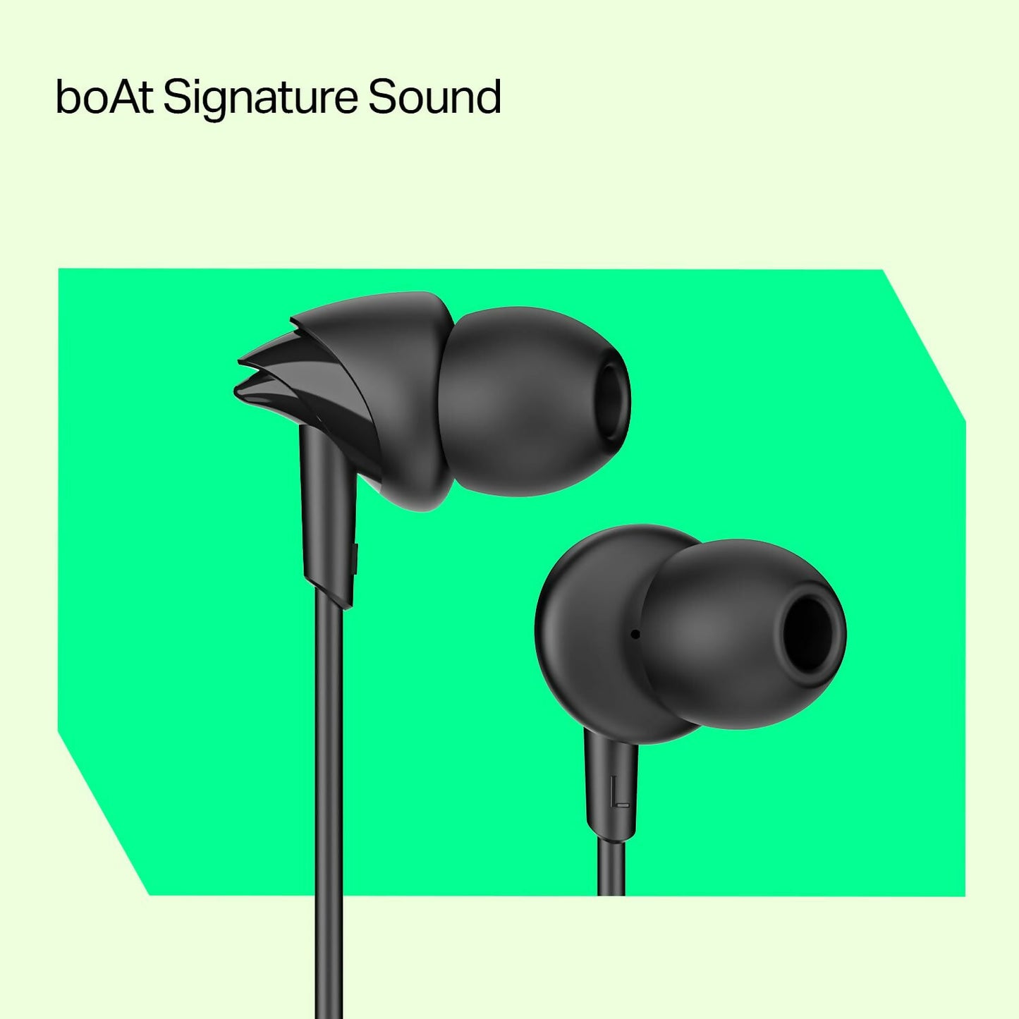 BOAT Bassheads 212L earphones ( Active Black)