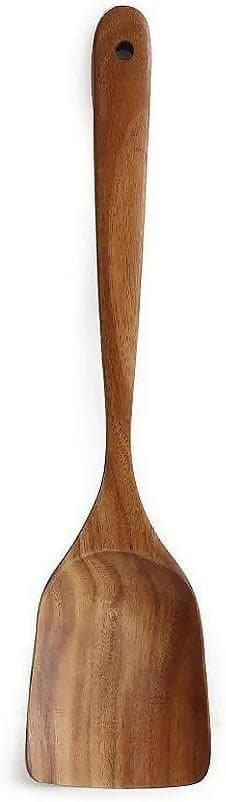 Wooden Wok Turner Spoon (Single Piece) - HalfPe