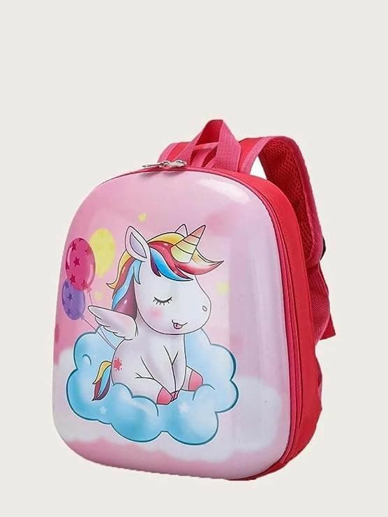 A 3D Hard case backpack for kids Unicorn Pink - HalfPe