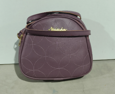Elegant Purple Quilted Hand Bag with Crossbody for Women (TPT) NATIONALBAGS & BELTS