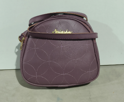 Elegant Purple Quilted Hand Bag with Crossbody for Women (TPT)