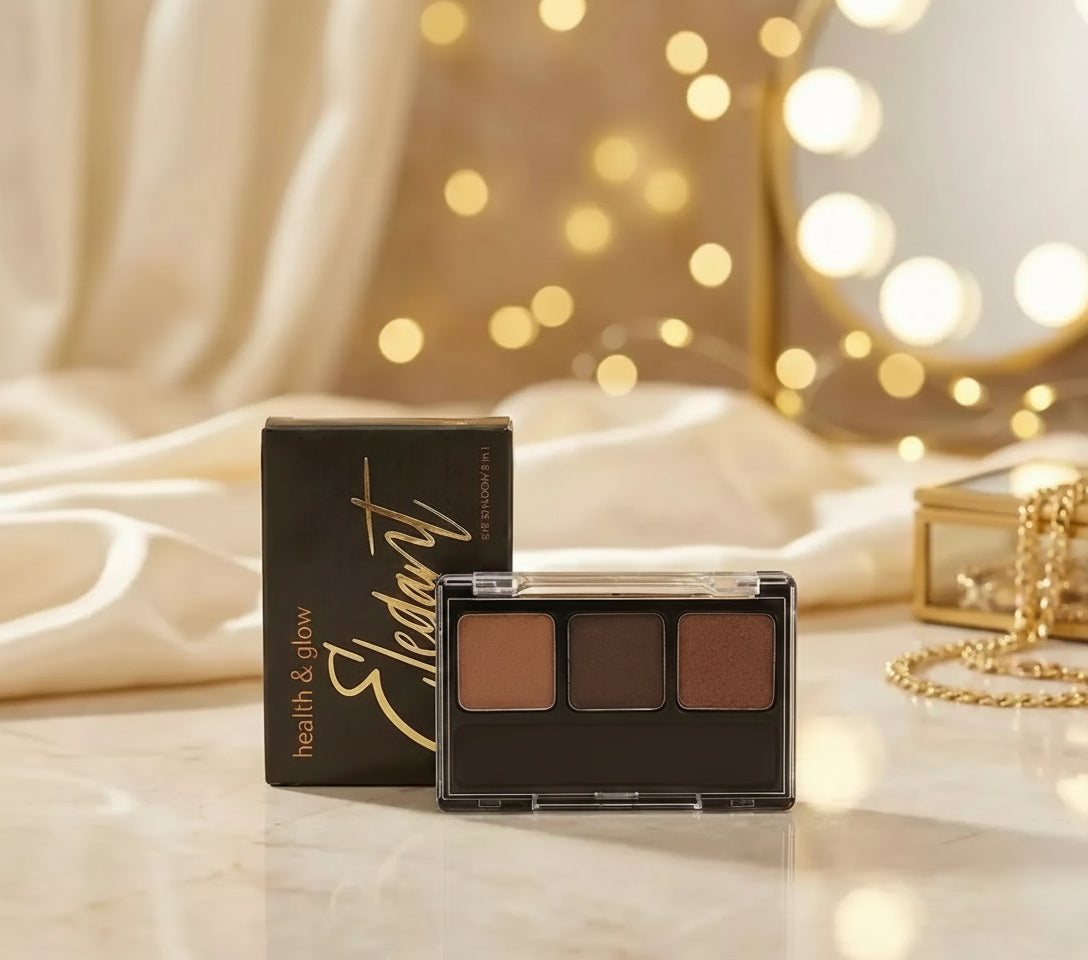 Health & Glow eyeshadow palette 3 in 1 elegant