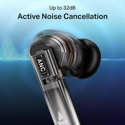 boAt Airdopes Prime 513 ANC – Bluetooth TWS earbuds with ~32dB Active Noise Cancellation, up to 65H battery life, multipoint connectivity, quad-mic ENx calling, and premium wireless audio. Halfpe Deals