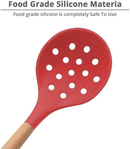 P-plus international silicone slotted skimmer (Red) - HalfPe