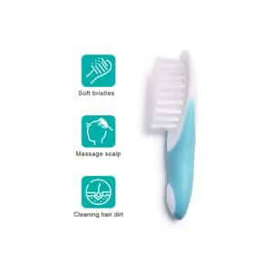 Buddsbuddy rex new born baby brush & comb set for infants (blue,bb5035)