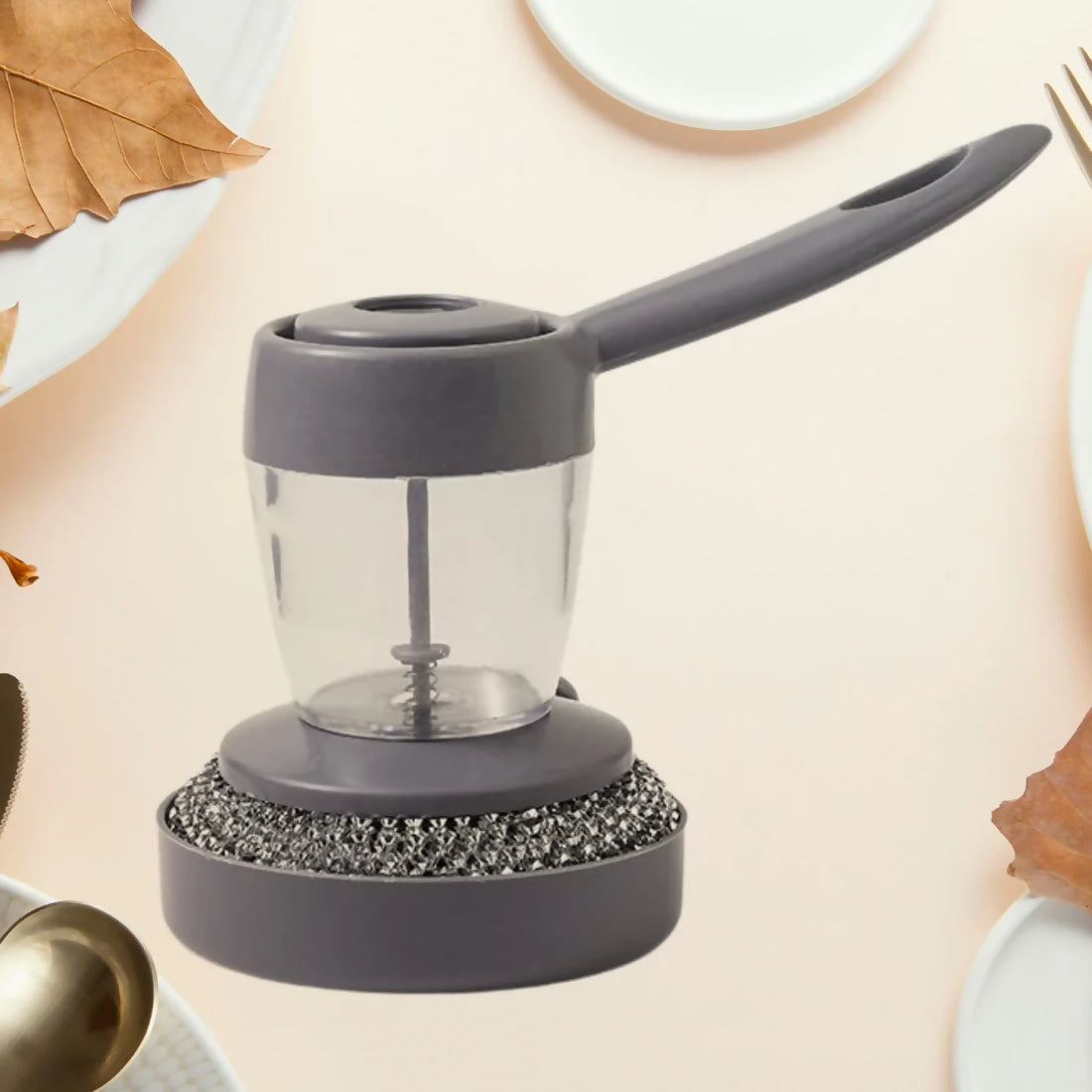 Handheld Soap Dispenser with Scrub (1 Set) ABHI Mobiles