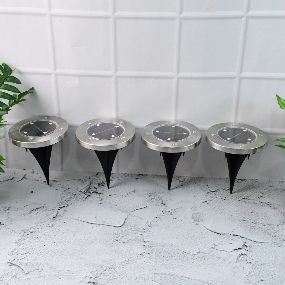 Solar Powered LED Garden Lights – Outdoor Waterproof Pathway & Landscape Lighting for Lawn (4 Pc)