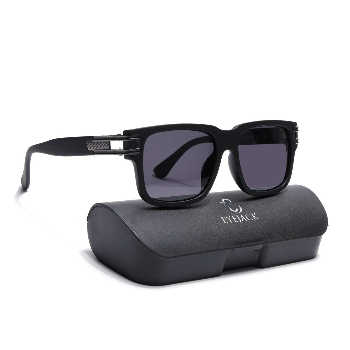 Eyejack Black Wayfarer Sunglasses for Men and Women - Style 2144 - with box packaging