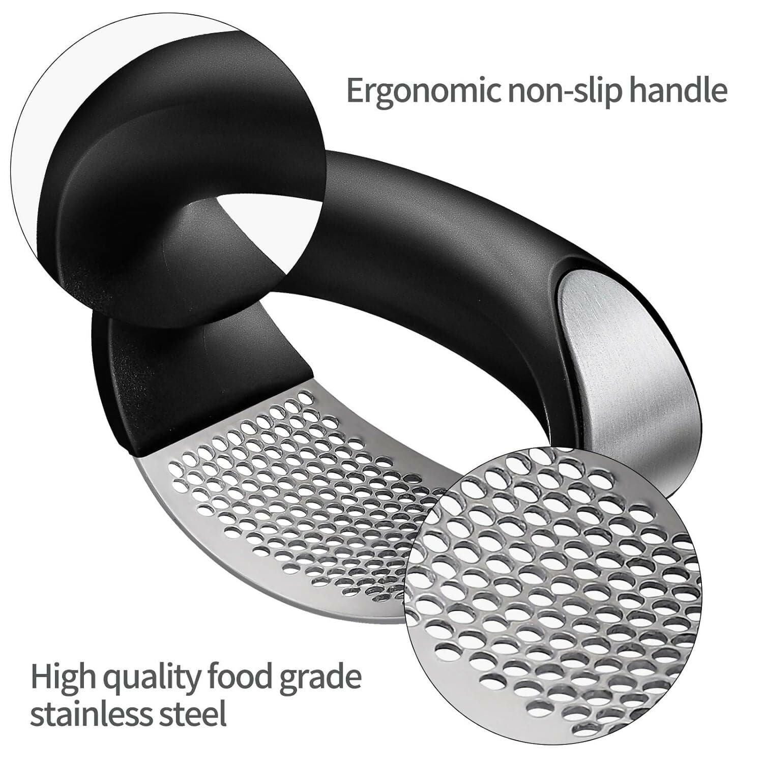 Manual Garlic Masher, Professional Garlic Mincer Crusher - HalfPe