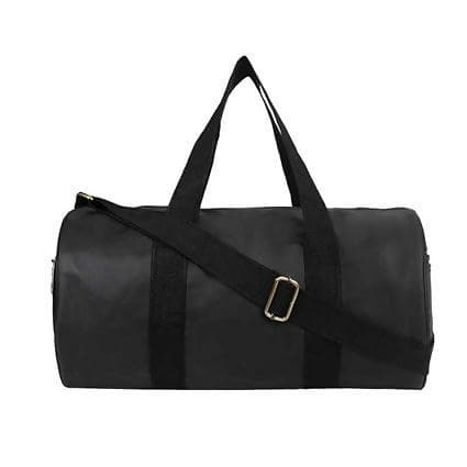 Gym Bag Durable Travel Duffel Bag with Shoulder Strap (Black) - HalfPe