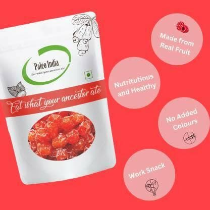 Paleo India Dried Roseberry / Roseberry Plum / Dehydrated Roseberry (400g) - HalfPe